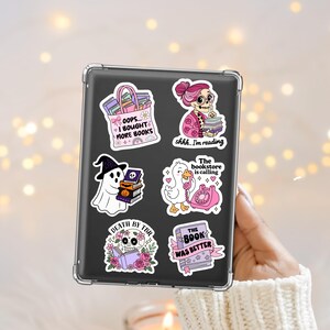 Spooky season halloween png kindle stickers for book lovers
