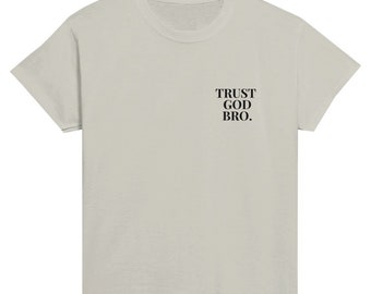 Trust God Bro, klassiek T-shirt met ronde hals voor kinderen