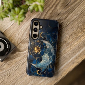 Sun and Moon Tough Phone Case Stained Glass Celestial Astronomy Lover iPhone 17 16 15 Pro Max Samsung Galaxy S26 S25 Ultra Google Pixel 8 9 image 7