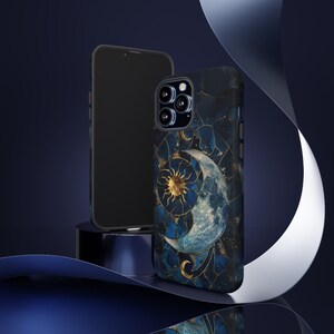 Sun and Moon Tough Phone Case Stained Glass Celestial Astronomy Lover iPhone 17 16 15 Pro Max Samsung Galaxy S26 S25 Ultra Google Pixel 8 9 image 8