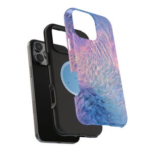 Pastel Dream Swirl iPhone Case | MagSafe Tough Cover | Soft Iridescent Texture Look | Design for iPhone 17 16 15 14