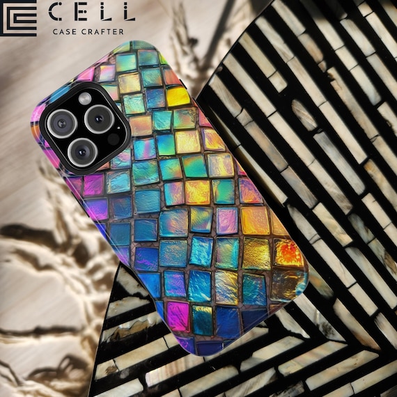Rainbow Glass Tile iPhone Case | Magsafe Tough Cover | Iridescent Mosaic Pattern | Bold Pride Aesthetic for iPhone 17 16 15 14 Plus Pro Max - Etsy Rainbow Glass Tile iPhone Case | Magsafe Tough Cover | Iridescent Mosaic Pattern | Bold Pride Aesthetic for iPhone 17 16 15 14 Plus Pro Max - Etsy