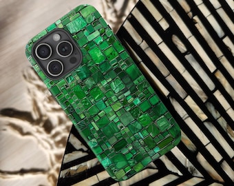 Society6 iPhone5用 Closeup of a Glass Mosaic ケース Society6 iPhone5用 Closeup of a Glass Mosaic ケース Green