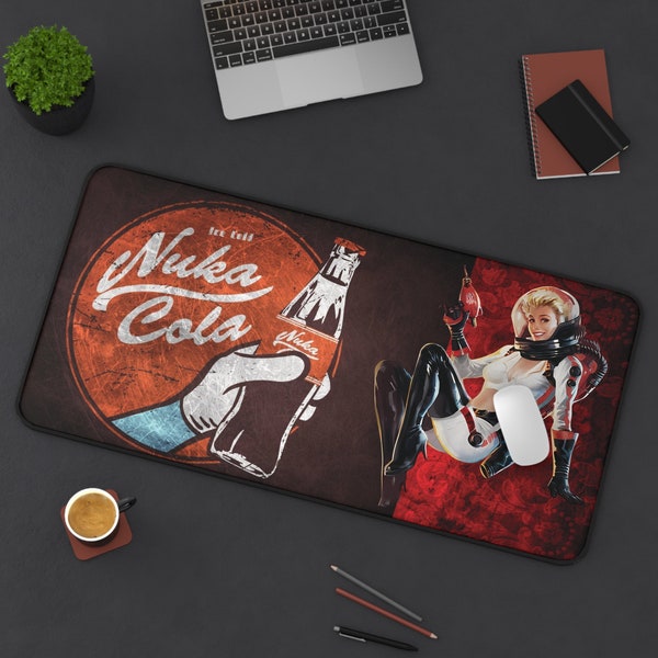 Nuka Cola Fallout Inspired XL Gaming Desk Mat