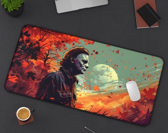 Halloween Michael Myers Inspired Autumn XL Desk Mat