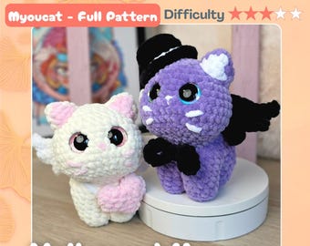 Crochet Pattern - Velky and Yeona, the Flying Myoucats
