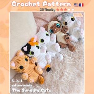 Crochet Pattern - Snuggly Cats