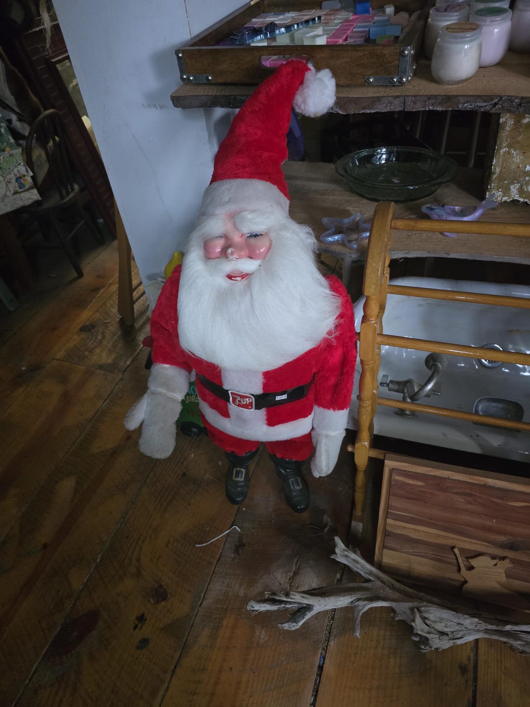 珍品！アメリカ買付け1980's Vintage 7up SANTA WORKS Vintage Rare 7up Santa Clause - Etsy
