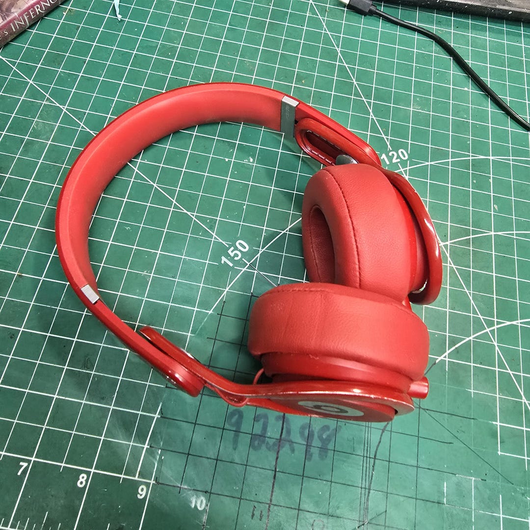Red Beats Mixr by Dr Dre Headphones - Etsy