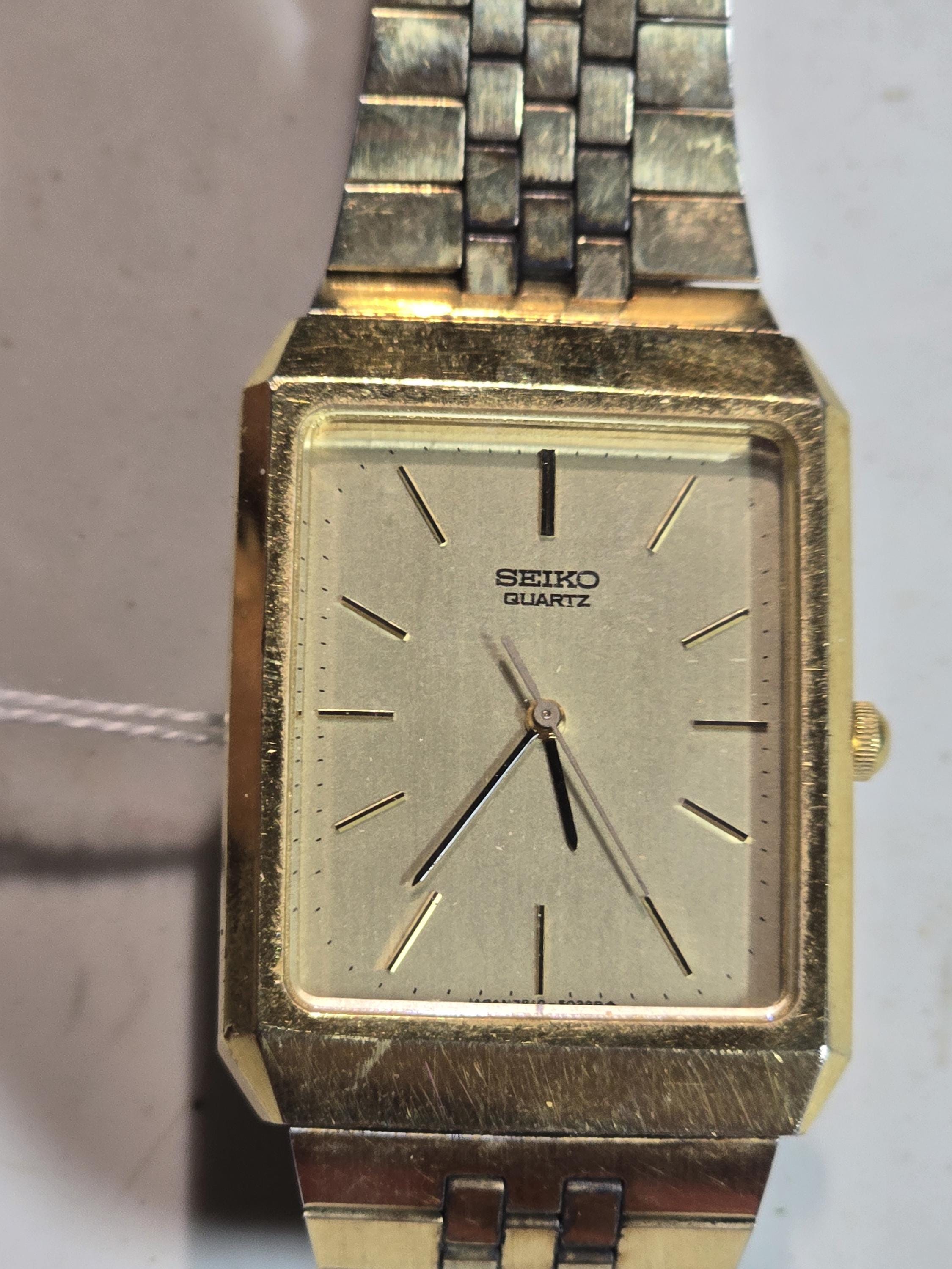 Gold Tone Seiko 7810-5029 - Etsy