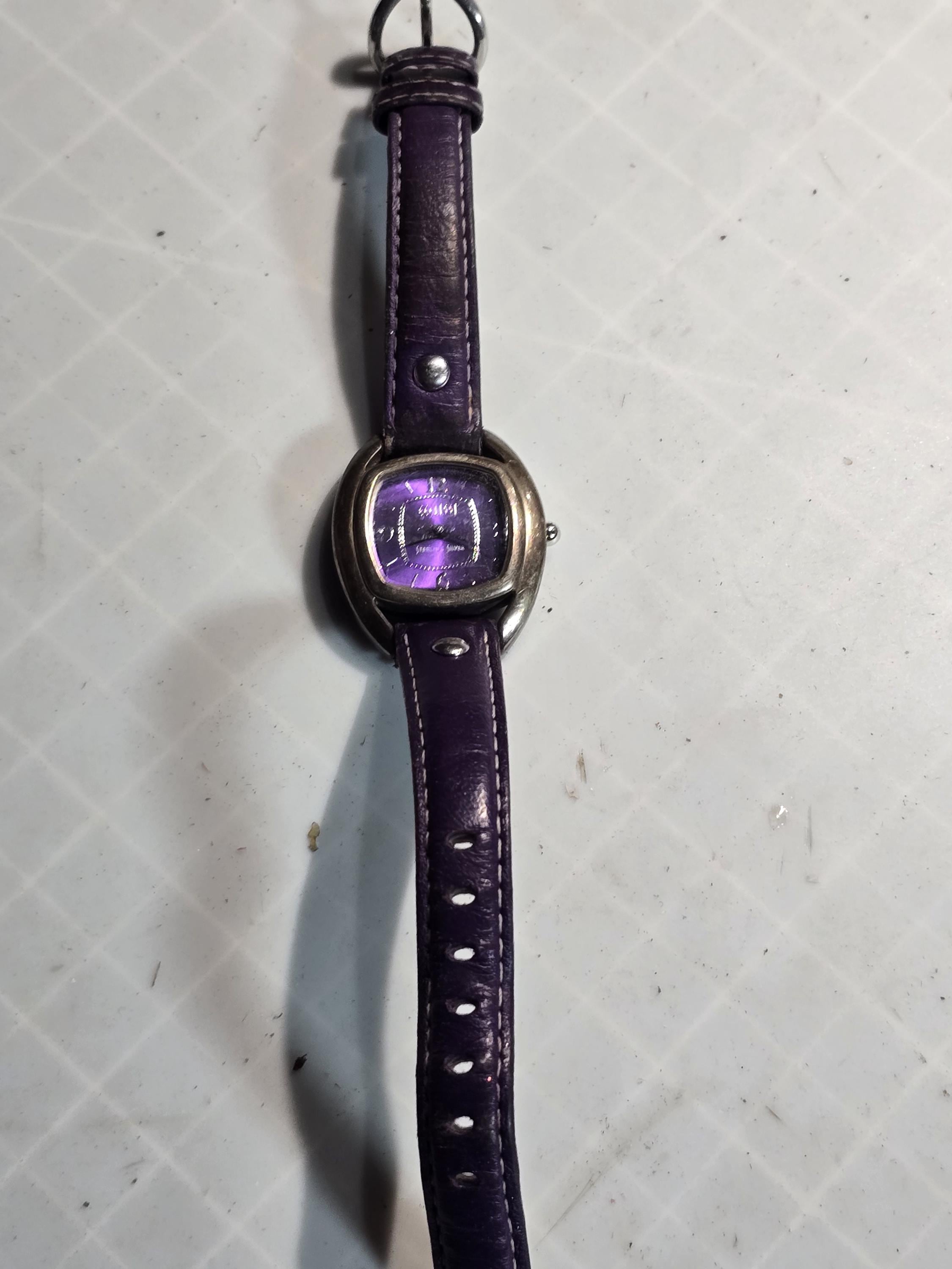 Ecclissi Gold-Tone Bracelet Watch with Purple Dial The rarest of the rare. Have you ever seen a Rolex as  main image 2