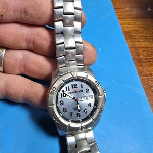 vintage Timex expedition indigo stainless steel watch