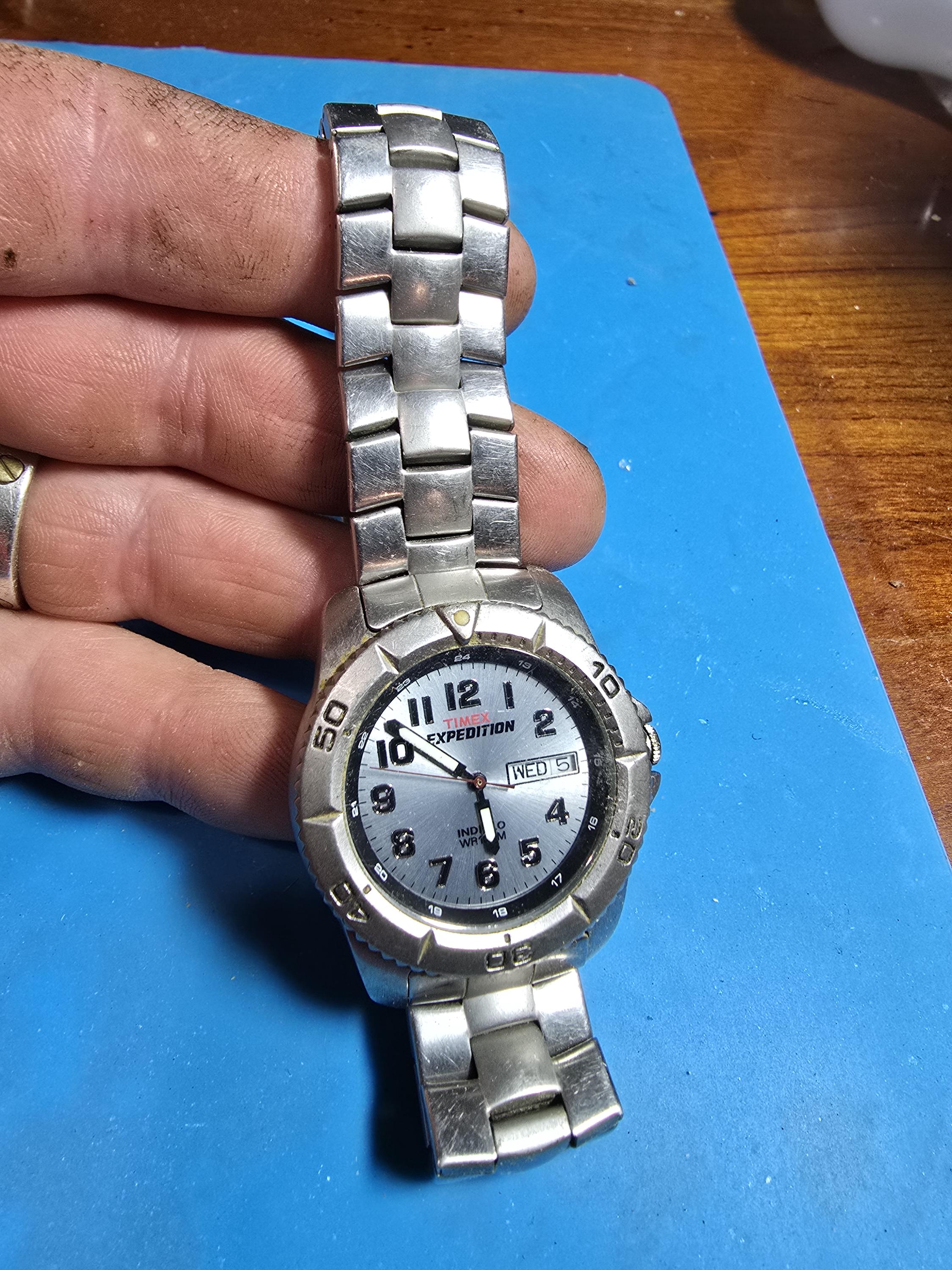 Vintage Timex Expedition Indigo Stainless Steel Watch - Etsy