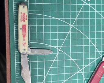Vintage rare 2 blade coca cola pocket knife