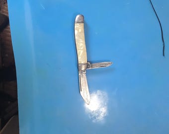 Vintage rare 2 blade mother of pearl imperial pocket knife