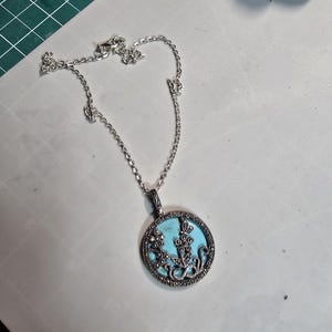 vintage sterling silver mercasites faux turquoise necklace