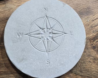 hand made cement nautical walking stone or plaque