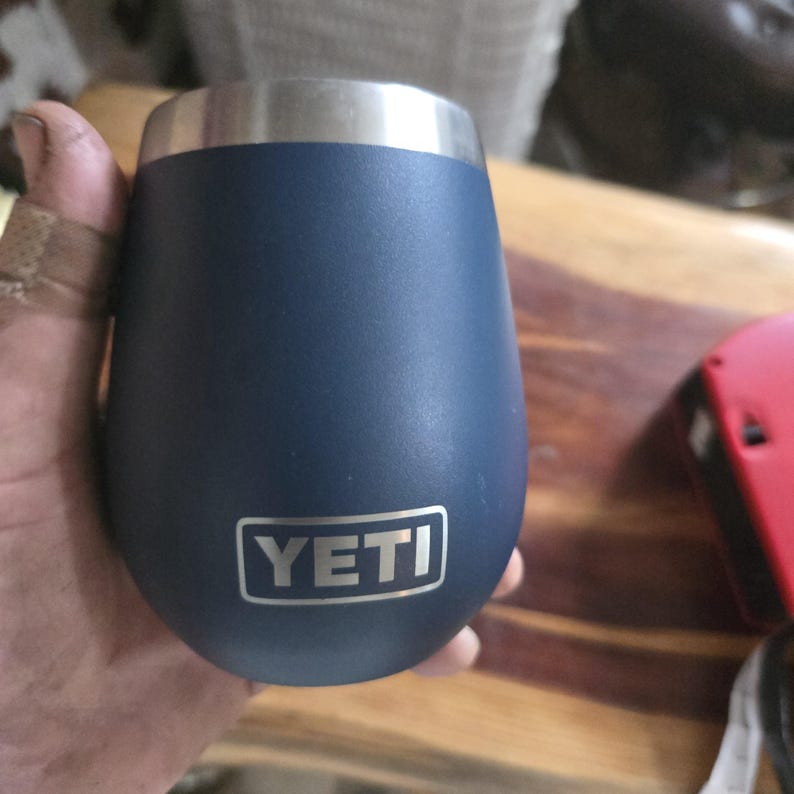 Navy blue OBX yeti wine tumbler bild 1