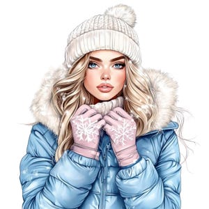 42 Blue Christmas Clipart Bundle - Pobieranie cyfrowe | Akwarelowe grafiki świąteczne | Ornamenty i bałwany PNG do użytku komercyjnego