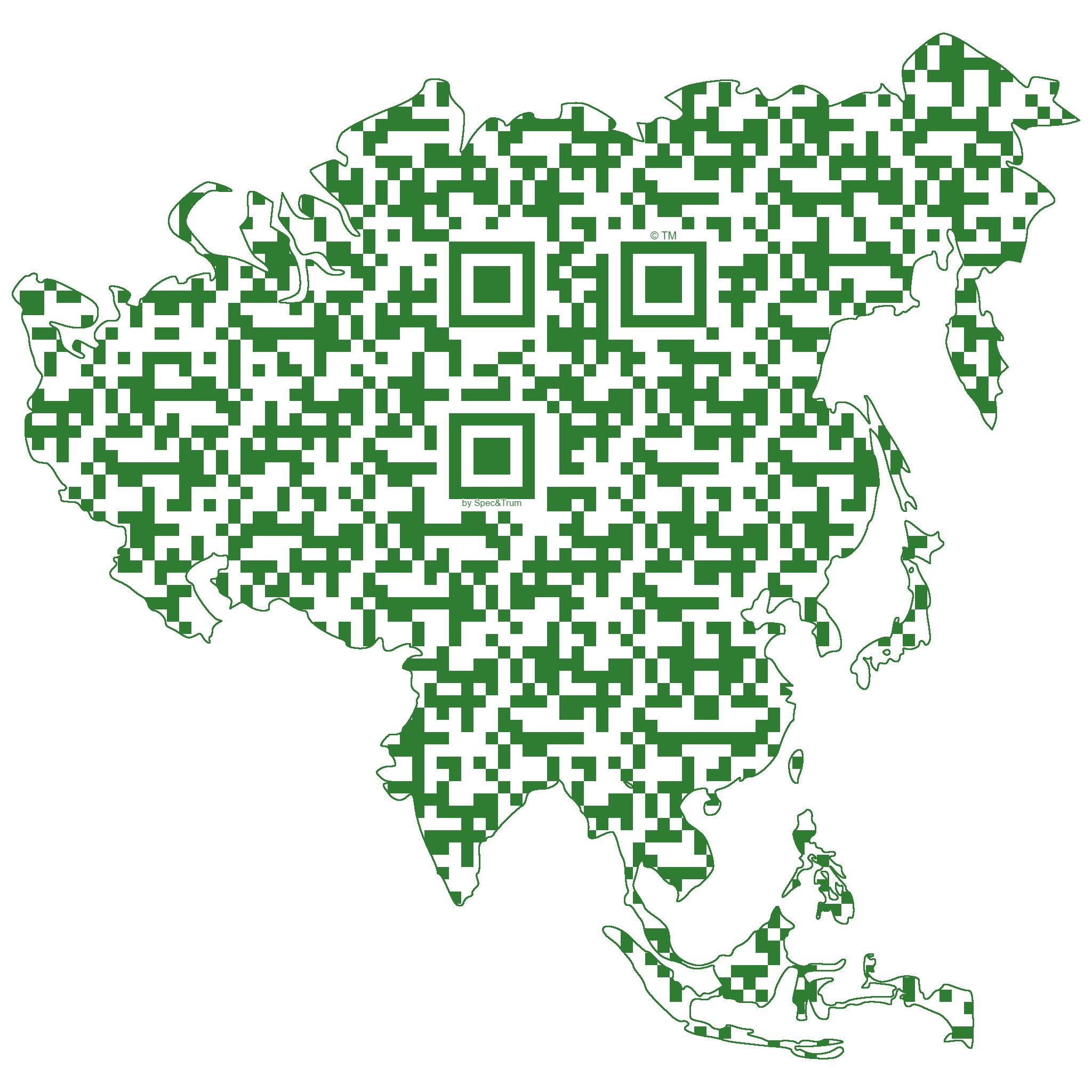 Asia Country Pixel Art – Personalized Scannable Digital Artefact (PNG ...
