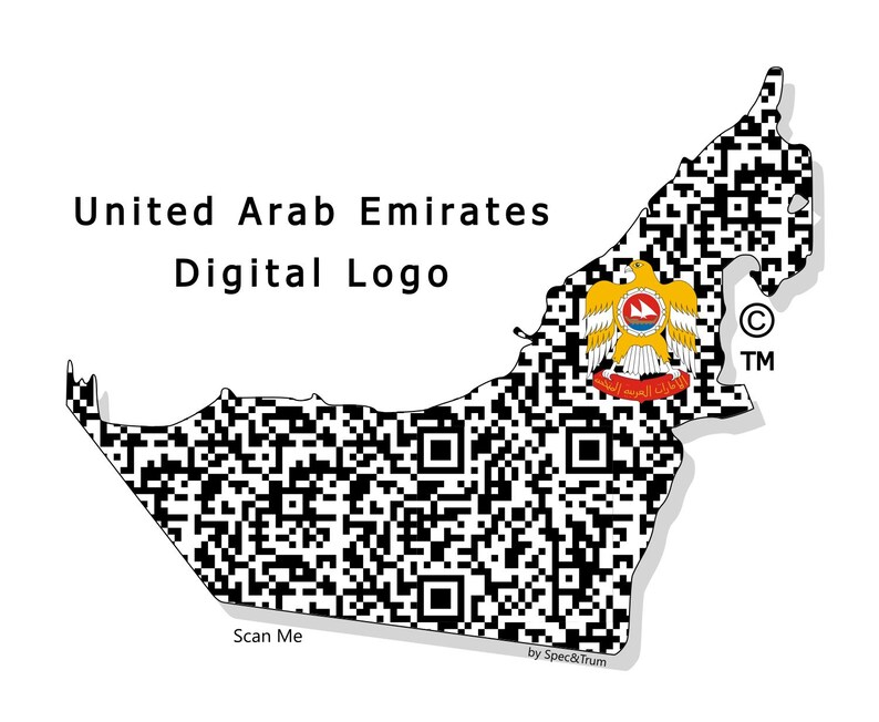 United Arab Emirates in QR Code - Etsy