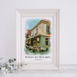 Huisschets op maat, van foto, gepersonaliseerde huistekening, sluitingscadeau makelaar, housewarmingillustratie, nieuw huiscadeau kunstportret,