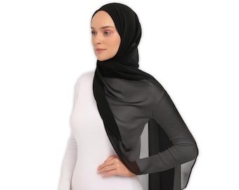 Vielseitiger Chiffon Schal Schal mit Haube, Chiffon Schal und Mütze Set, Instant Halsband