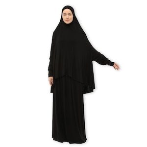 Two-Piece Prayer Dress | Prayer Outfit with Sleeves | Comfortable Women Islamic Clothing | Ramadan gifts