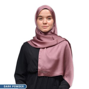 Satin Chiffon Hijab Wrap | Lightweight Headscarf for Muslim Women | Modest Fashion & Islamic Gift Shawl