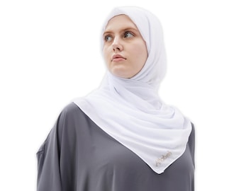 Chiffon Hijab Lightweight for Women – Long Wrap Scarf, Soft Breathable Headscarf, Elegant Modest Shawl, Everyday Hijab, Ramadan Gift
