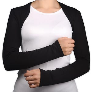 Long Sleeve Bolero Hijab | Shoulder Cover & Arm Sleeves for Women | Islamic Hijab Accessory for Women | Under Hijab Muslim Clothing