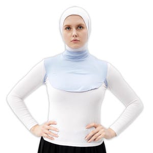Straight Turtleneck Neck Combed Hijab Collar - Comfortable and Practical
