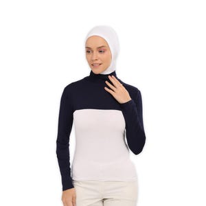 Practical All-in-1 Hijab: Neck and Shoulder Cover, Muslim Arm Sleeves | Undershirt Women Hijabs | Muslim Clothing Undershirt