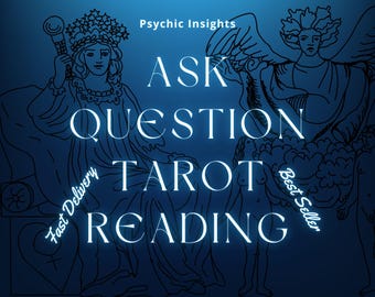 Ask Question Same Day Psychic Tarot Reading, Tarot Love Career Reading, One Question Reading, Medium Divination