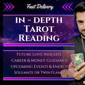Lectura de tarot rápida y profunda / Lectura de tarot del amor / Perspectivas sobre carrera, camino de vida y futuro / Lectura psíquica precisa el mismo día
