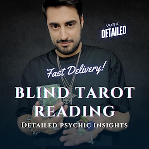Lecture rapide du tarot à l'aveugle | Lecture psychique très détaillée | Conseils spirituels | Lecture le jour même | J'adore la lecture du tarot