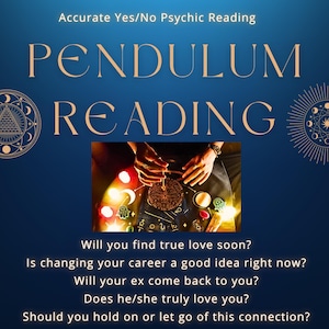 Psychic  Pendulum Reading Yes or No Accurate – Love Reading, Career Questions, Life Path Answers, Ask a Psychic, Intuitive Divination