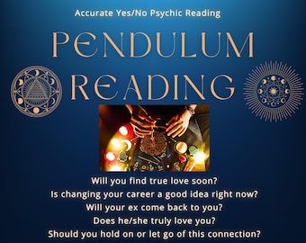 Psychic Pendulum Reading: Yes or No Answers, Intuitive Guidance