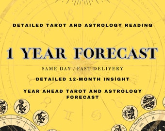 Astrologia / Czytanie Tarota na 12 miesięcy | Prognoza miłości, kariery i życia na nadchodzący rok | Spersonalizowany horoskop i wgląd w wykres urodzeniowy