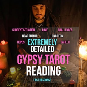 Lectura de Tarot Gitano, Tirada de Vida Completa de 21 Cartas, Perspectivas Detalladas sobre el Amor, la Carrera y el Futuro, Lectura Psíquica el Mismo Día