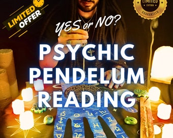 Yes or No QUESTION Psychic Same Day Pendulum Reading, Medium Divination, Love Career Soulmate Tarot Reading, Fortune Teller, One question