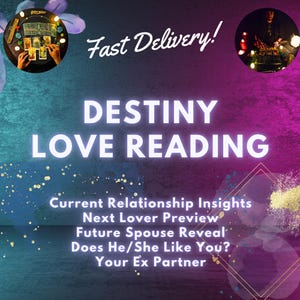 Destiny Love Tarot Reading Same Day, Detailed Love Tarot Reading, Psychic Soulmate Twin Flame  Ex Partner Career Reading, in Depth Love