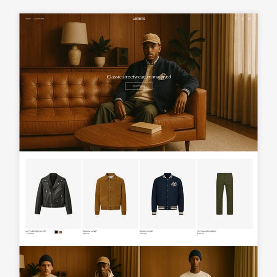 Luxury Streetwear Shopify Theme | High-end streetwear Template | Exclusive Shopify 2.0  | Fashion Shopify  | Designer | Aesthetic