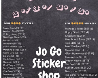 Monopoly Go Jo 4 / 5 Stars Stickers ALL AVAILABLE!