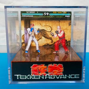 Tekken Advance, GBA, Diorama Cube Template, Retro Games
