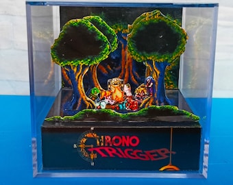 Chrono Trigger (SNES): Plantilla de cubo de diorama imprimible / Descarga instantánea / Modelo de papel