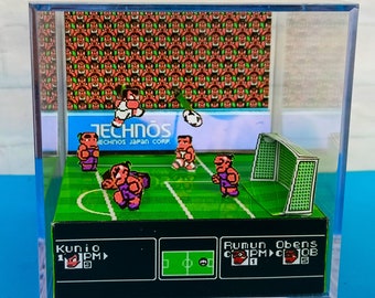 Goal Kunio Kun No Nekketsu Soccer League Diorama Cube