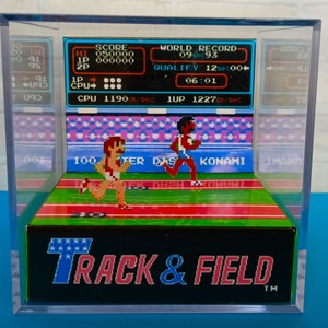 Track & Field - Diorama Cube Template