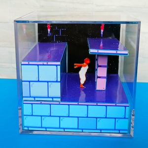 Prince of Persia NES- Diorama Cube Template, Retro Games