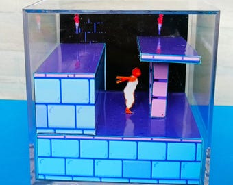 Prince of Persia NES- Diorama Cube Template, Retro Games